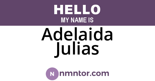 Adelaida Julias