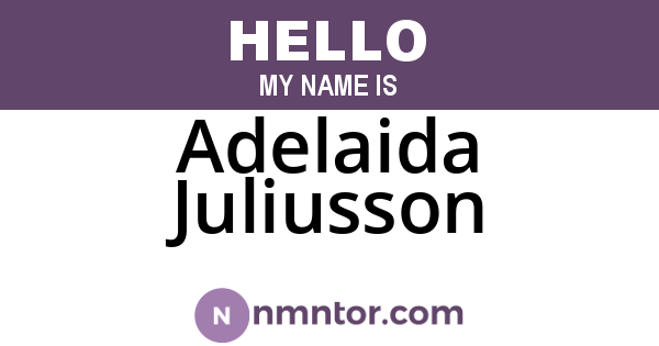 Adelaida Juliusson