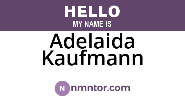 Adelaida Kaufmann