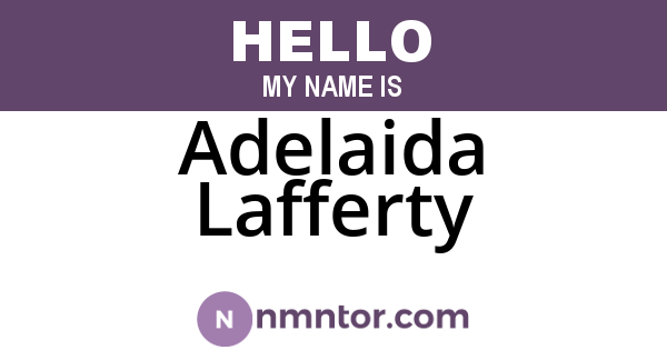 Adelaida Lafferty