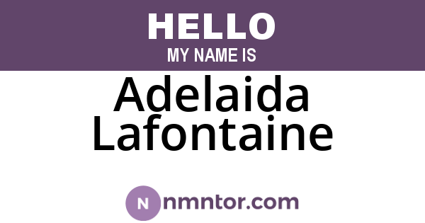 Adelaida Lafontaine