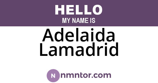 Adelaida Lamadrid