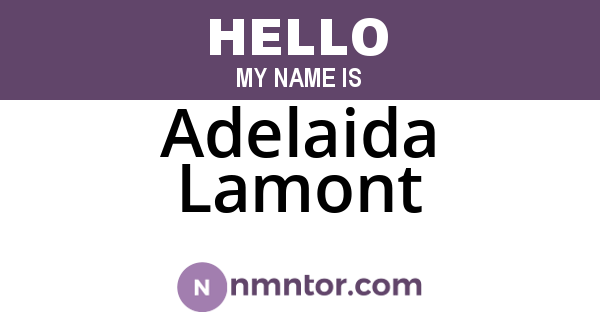 Adelaida Lamont