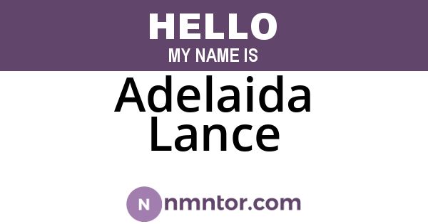 Adelaida Lance