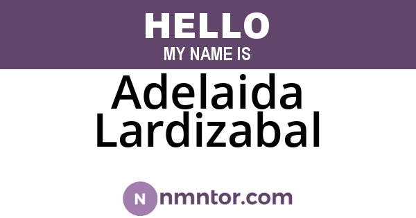 Adelaida Lardizabal