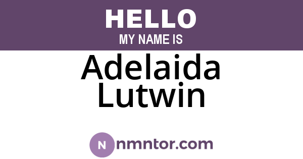 Adelaida Lutwin