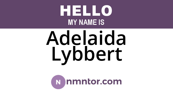Adelaida Lybbert