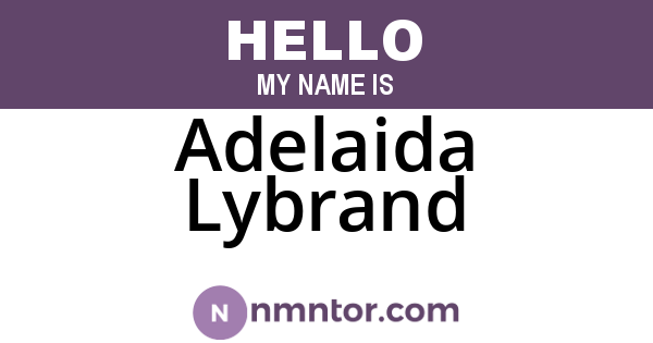 Adelaida Lybrand