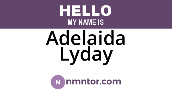 Adelaida Lyday
