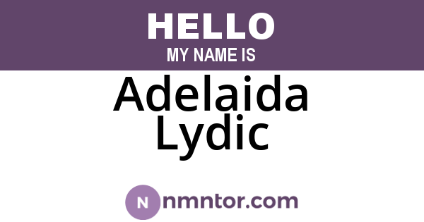 Adelaida Lydic