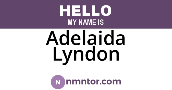Adelaida Lyndon