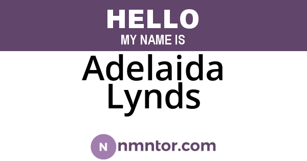 Adelaida Lynds