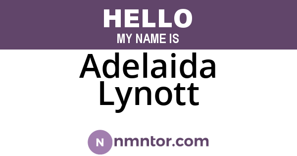 Adelaida Lynott