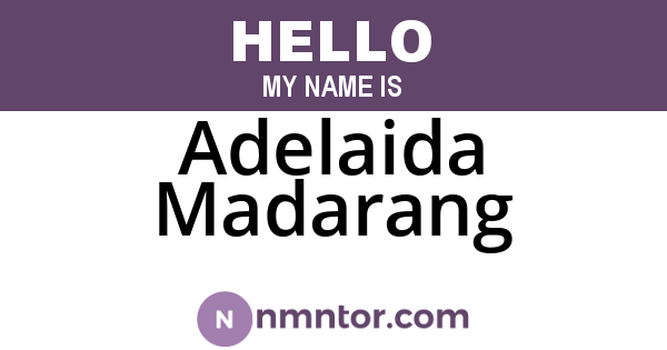 Adelaida Madarang