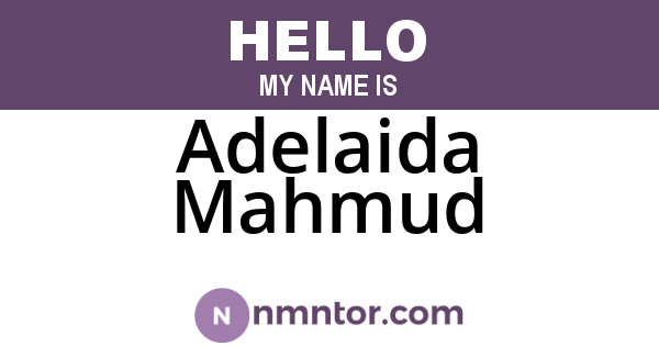 Adelaida Mahmud