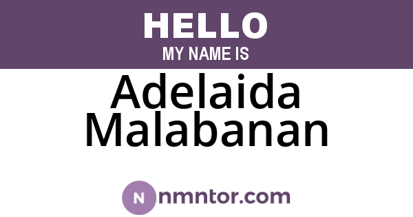 Adelaida Malabanan