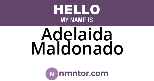 Adelaida Maldonado