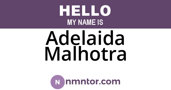 Adelaida Malhotra