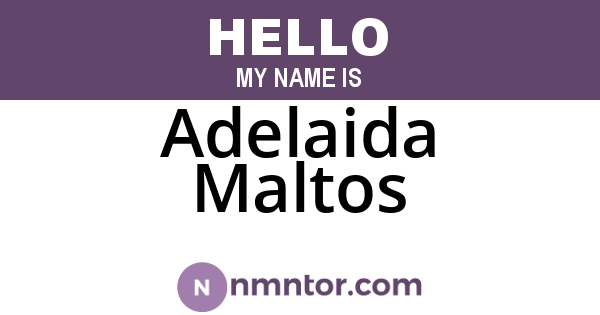 Adelaida Maltos