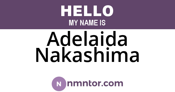 Adelaida Nakashima