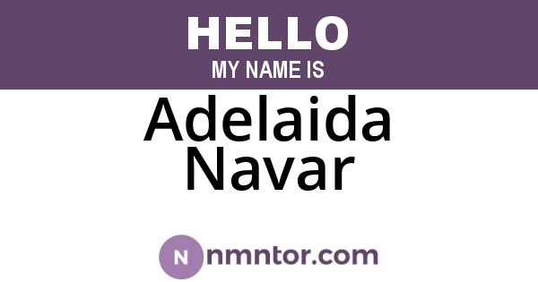 Adelaida Navar