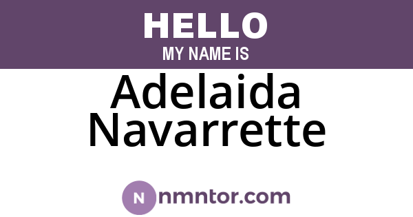Adelaida Navarrette