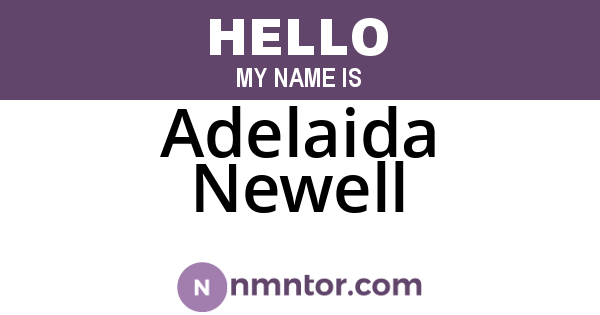 Adelaida Newell