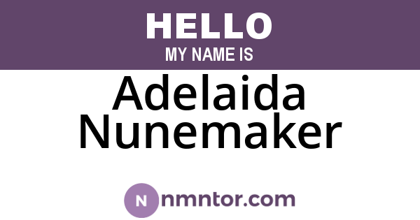 Adelaida Nunemaker