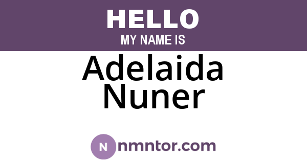 Adelaida Nuner