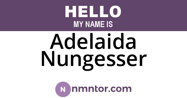 Adelaida Nungesser