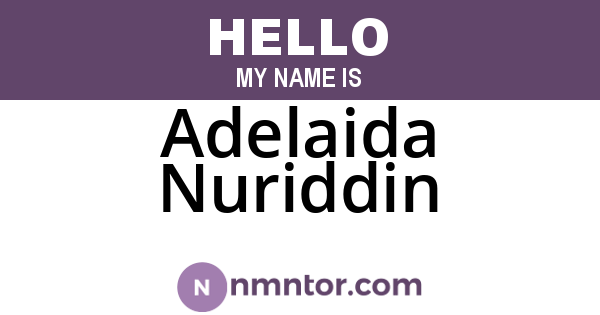 Adelaida Nuriddin