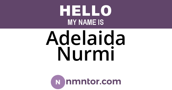 Adelaida Nurmi