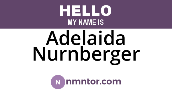 Adelaida Nurnberger