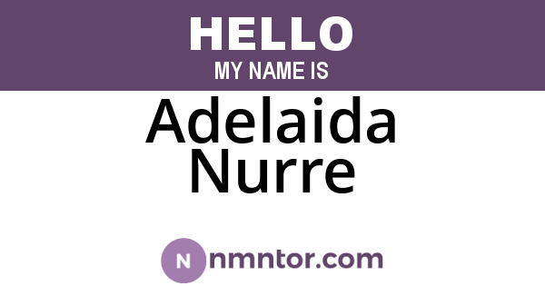 Adelaida Nurre