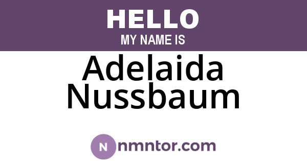 Adelaida Nussbaum