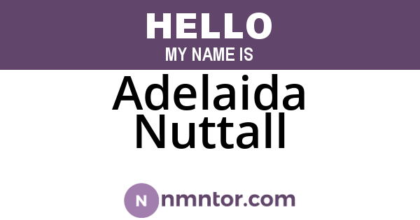 Adelaida Nuttall