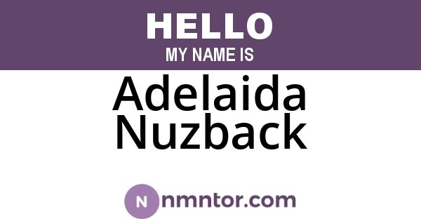 Adelaida Nuzback