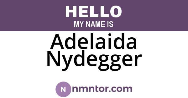 Adelaida Nydegger