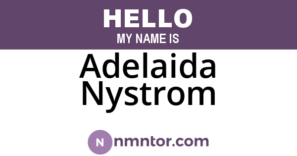 Adelaida Nystrom