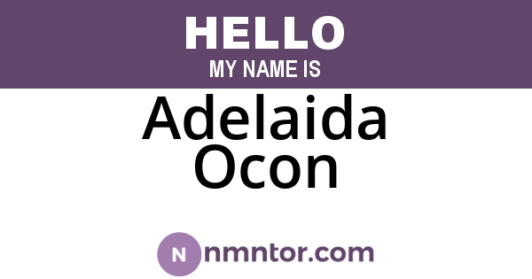 Adelaida Ocon