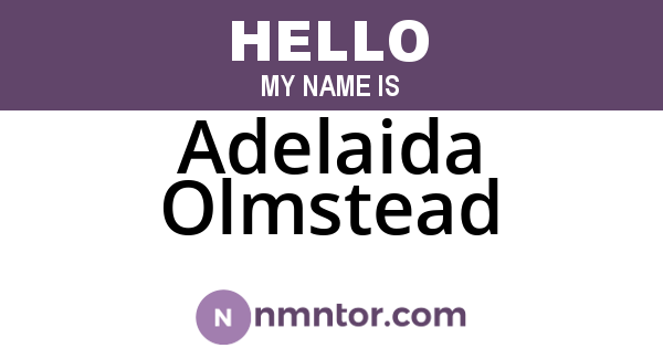 Adelaida Olmstead