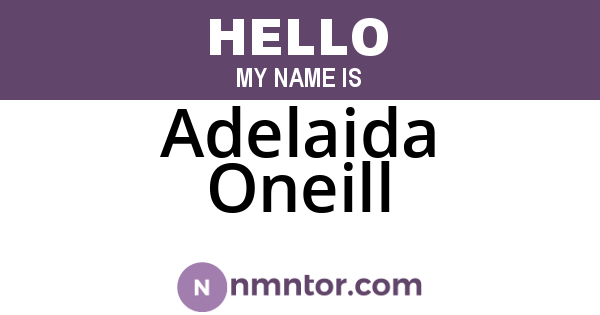 Adelaida Oneill