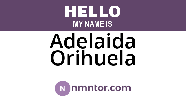 Adelaida Orihuela