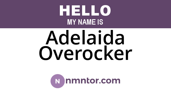 Adelaida Overocker