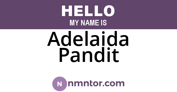 Adelaida Pandit