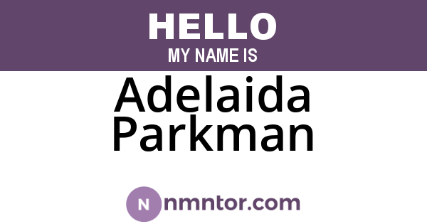 Adelaida Parkman