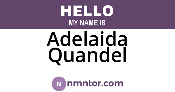 Adelaida Quandel
