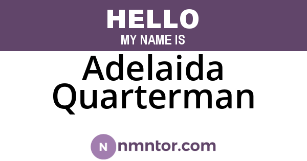 Adelaida Quarterman