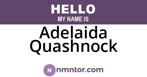Adelaida Quashnock