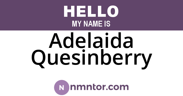 Adelaida Quesinberry
